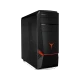 Lenovo Legion Y720T-34IKH siyah masaüstü bilgisayar kasası, kırmızı aydınlatmalı ön panel