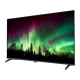 Sunny SN49FIL27 Full HD FHD TV, siyah çerçeveli ekranında kuzey ışıkları ve orman manzarası gösteriyor