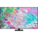 Samsung 55Q70B QLED Ultra HD 4K TV; canlı renkler ve QLED efektli ekranı ön görünümde gösterilir.