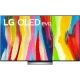 LG OLED65C24LA Ultra HD 4K OLED televizyon ekranında renkli canlı görüntüler, vitrinde kullanıma uygun.
