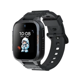 Honor Choice Kids Watch Plus siyah akıllı çocuk saati, renkli ekranı ve ayarlanabilir silikon kordonuyla