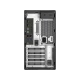 Dell Precision T3640 masaüstü bilgisayarın siyah-gri arka paneli, bağlantı noktaları ve genişleme yuvaları