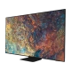 Samsung 85QN90A Ultra HD 4K QLED TV, genel renk; canlı renklerle uzay temalı ekran görüntüsü.
