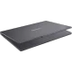 Gri Lenovo IdeaPad Slim 3 83K1004ETRA24 iş ve ofis laptopu, yarı açık kapaklı yan açıdan görünüm