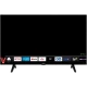 Vestel 43F9600 Full HD LED TV, siyah çerçeveli ekranı ve akıllı TV uygulama menüsüyle önden görünüm