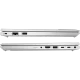 HP EliteBook 640 G10 725P5EA gümüş ultrabook laptop yan bağlantı portları görünüyor