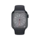 Apple Watch Series 8 Cellular 41 mm siyah alüminyum kasa ve spor kordonlu akıllı saat