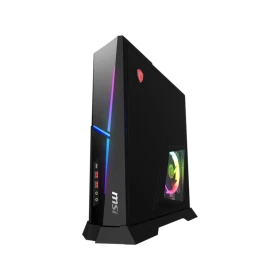 MSI Trident A Plus 9SC-813EU siyah masaüstü bilgisayar, RGB aydınlatmalı kompakt kasa tasarımıyla