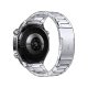 Huawei Watch Ultimate 2 eSIM aktivite saati, gümüş metal kordonu ve arka sensörleriyle gösteriliyor