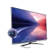 Philips 55PFL6198K Full HD LED televizyon; siyah ekran, ince tasarım ve ayaklı TV görünümü