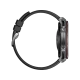 Huawei Watch Ultimate 2 siyah akıllı saat, dayanıklı kasası ve siyah kayışıyla yandan görünüm
