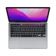 Apple MacBook Pro M2 13.3 inç gri laptop, açık ekran ve klavye detaylarıyla önden görünüm