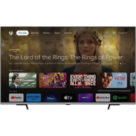 Grundig 65 GHU 9000 Ultra HD 4K LED TV, Google TV arayüzünde içerik menüsü görüntüleniyor