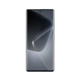 Siyah Infinix Hot 50 Pro Plus akıllı telefon, tam ekran tasarımlı ön yüz vitrin görünümü