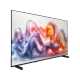 Vestel 65UG9750 Ultra HD 4K LED televizyon, renkli dalga desenli ekranıyla önden görünür.
