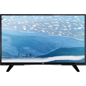 SEG 40SCU9000 Ultra HD 4K LED televizyon, siyah çerçeveli ekranında karlı mavi bir manzara gösteriyor