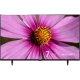 Arçelik A75 D 790 B Ultra HD 4K LED televizyon, ekranda pembe çiçek görüntüsü ve ayaklarıyla