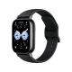 Siyah Xiaomi Redmi Watch 5 Lite akıllı saat, renkli ekranı ve ayarlanabilir silikon kordonuyla üç çeyrek açıdan gösteriliyor
